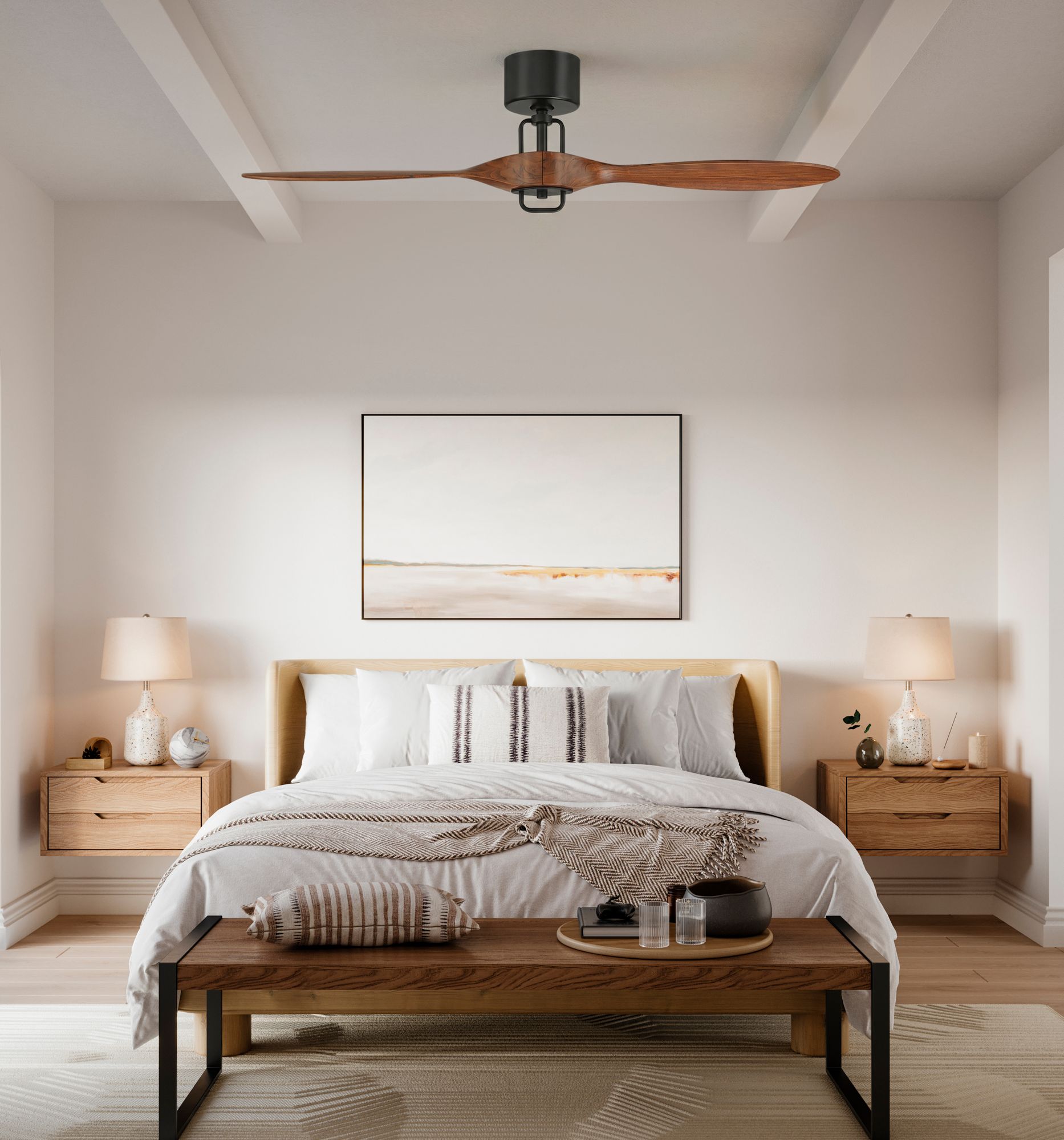 Watch A Video About the Casa Vieja Longbow Black and Walnut Indoor Outdoor Ceiling Fan