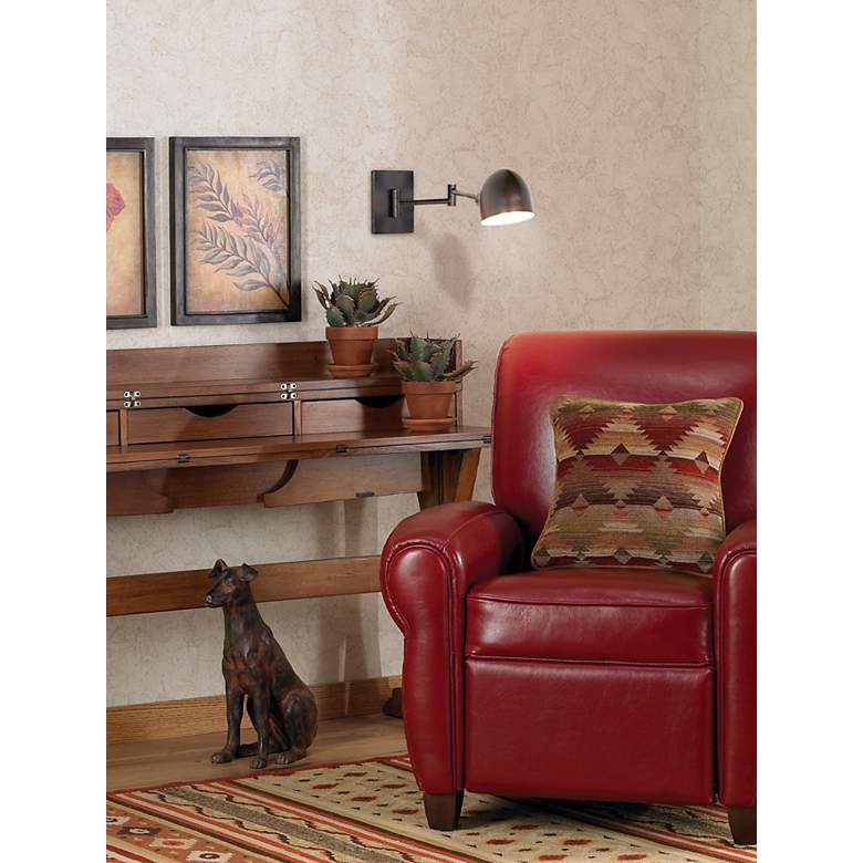 Image 1 George Kovacs P3 Plug-In Swing Arm Wall Lamp in scene