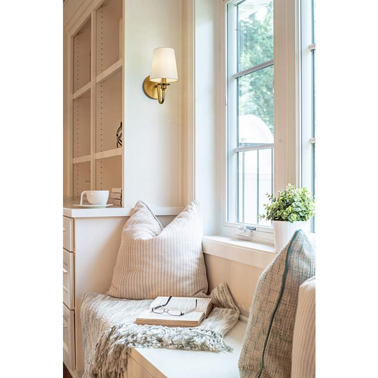 Image 1 Gianna 10 1/4" High Modern Gold Wall Sconce in scene