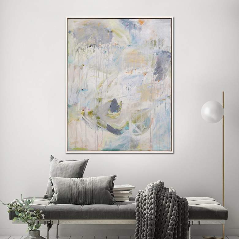 Image 1 Brookstone 51"H Exclusive Giclee Framed Canvas Wall Art in scene
