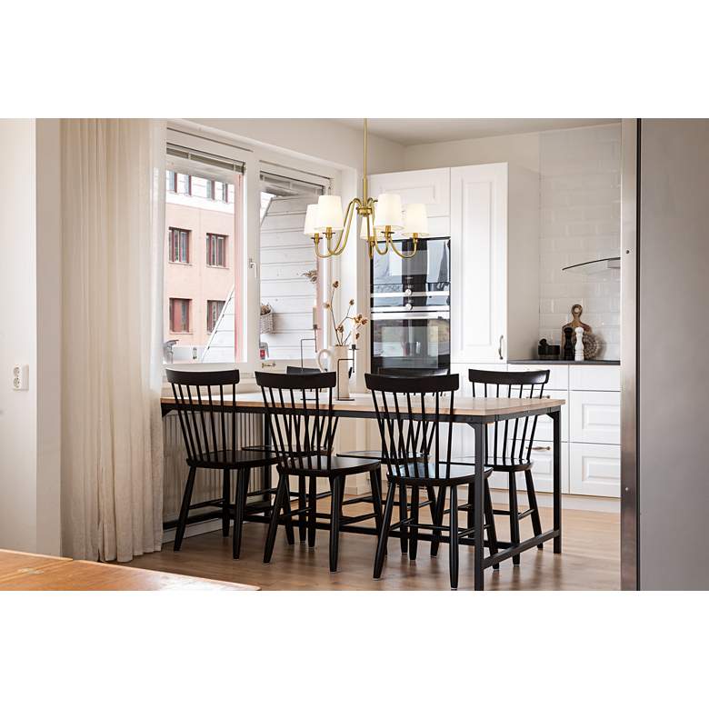 Image 1 Gianna 26" Wide Modern Gold 5-Light Chandelier in scene