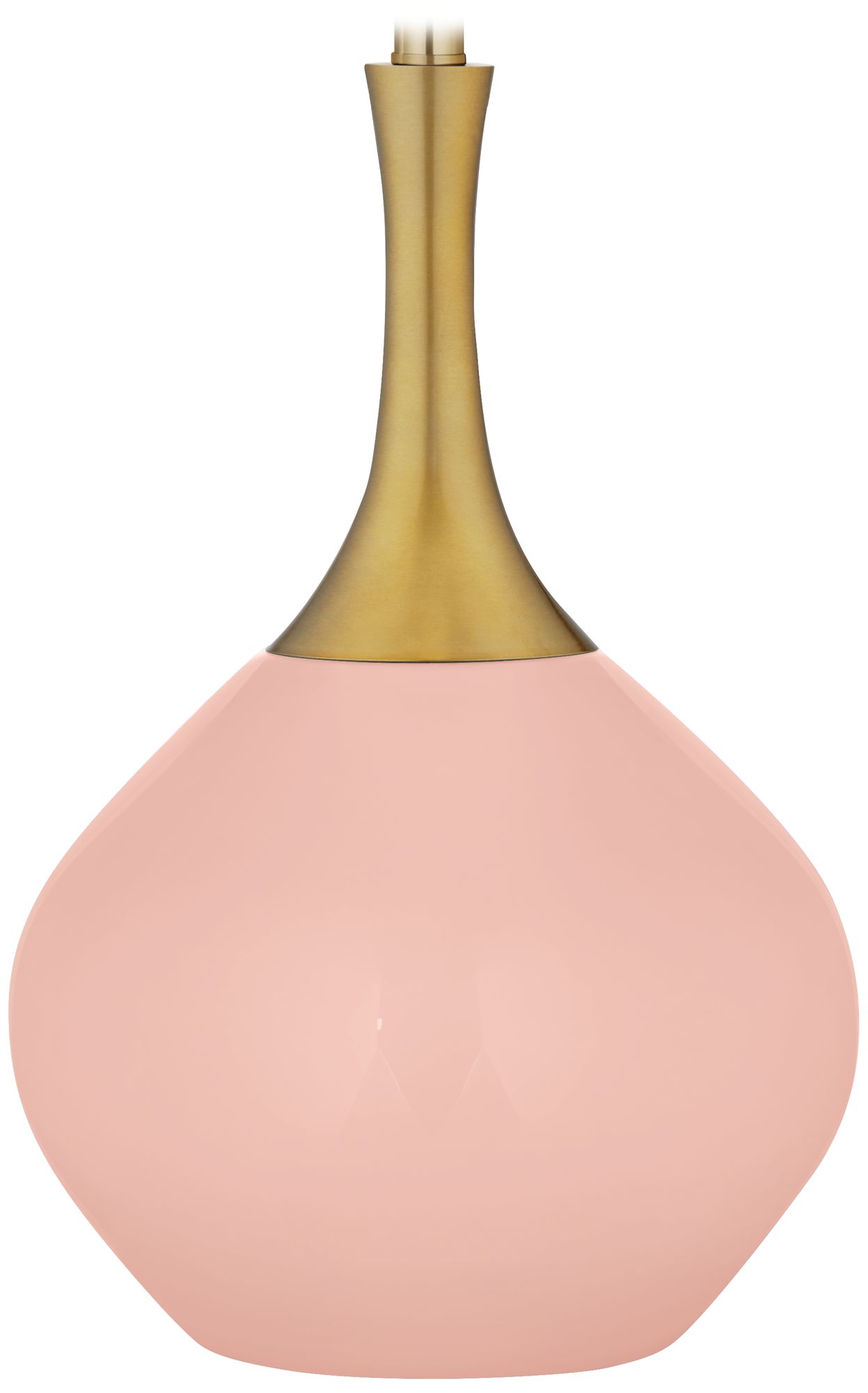 Color Plus Nickki Brass 30 1/2" High Modern Rose Pink Table Lamp