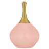 Rose Pink Nickki Brass Modern Table Lamp