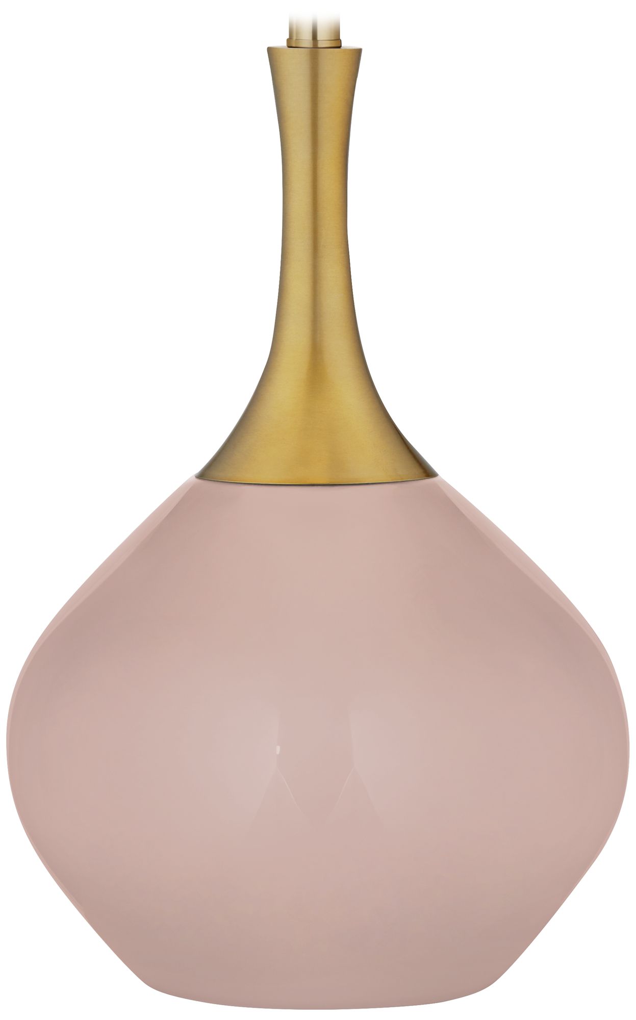 Color Plus Nickki Brass 30 1/2" Modern Glamour Pink Table Lamp
