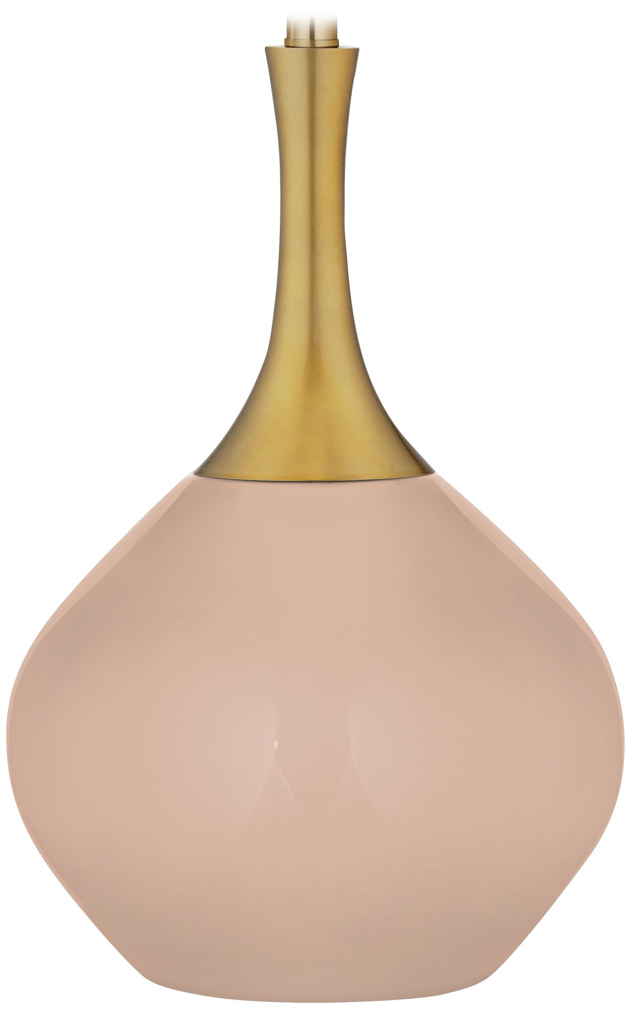 Color Plus Nickki Brass 30 1/2" Italian Coral Pink Table  Lamp