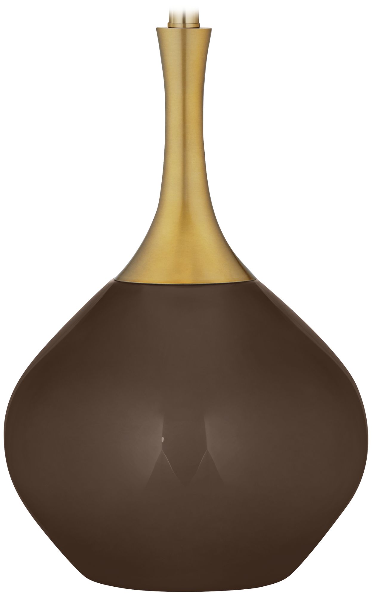 Color Plus Nickki Brass 30 1/2" Modern Carafe Brown Table Lamp