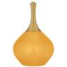 Marigold Yellow Nickki Brass Modern Table Lamp