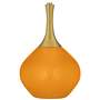 Color Plus Nickki Brass 30 1/2&quot; Carnival Orange Table Lamp