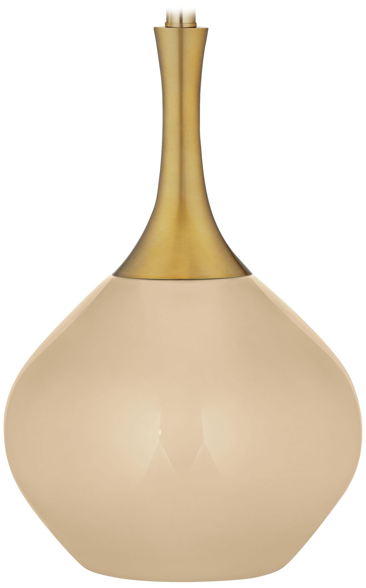 Color Plus Nickki Brass 30 1/2" High Colonial Tan Modern Table Lamp