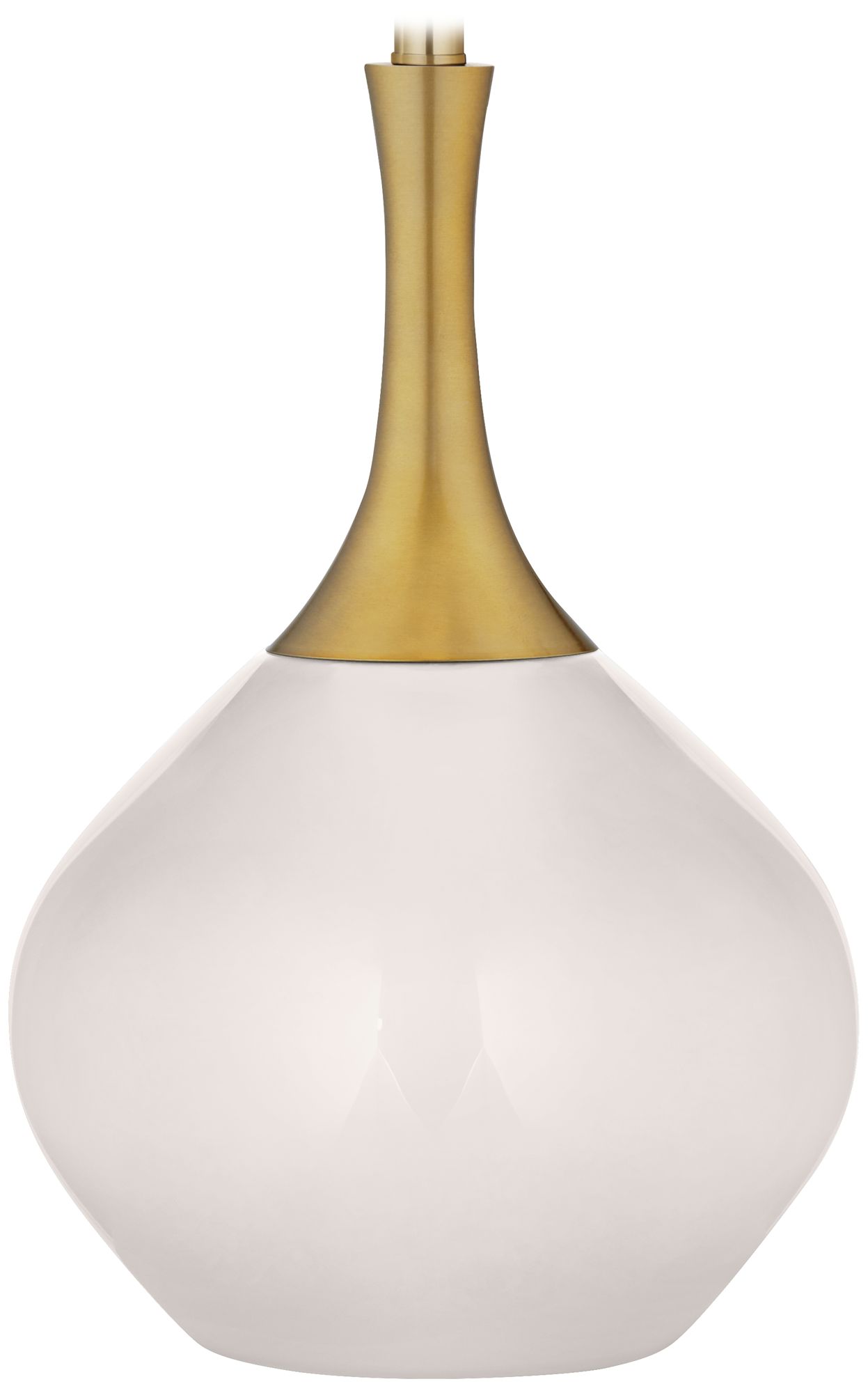 Color Plus Nickki Brass 30 1/2" High Modern Smart White Table Lamp