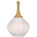 Smart White Nickki Brass Modern Table Lamp