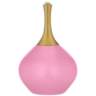 Candy Pink Nickki Brass Modern Table Lamp