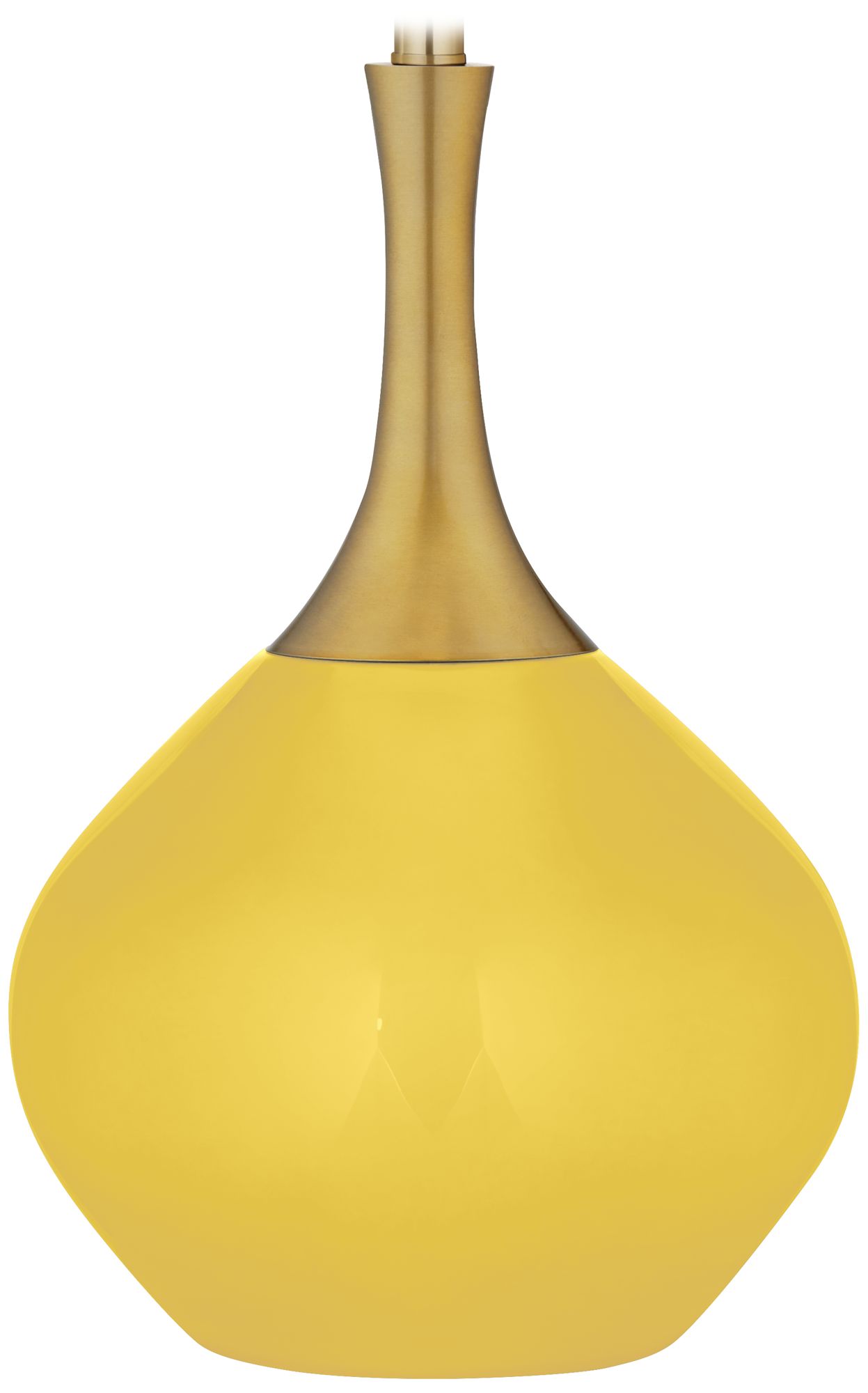Color Plus Nickki Brass 30 1/2" Lemon Zest Yellow Modern Table Lamp