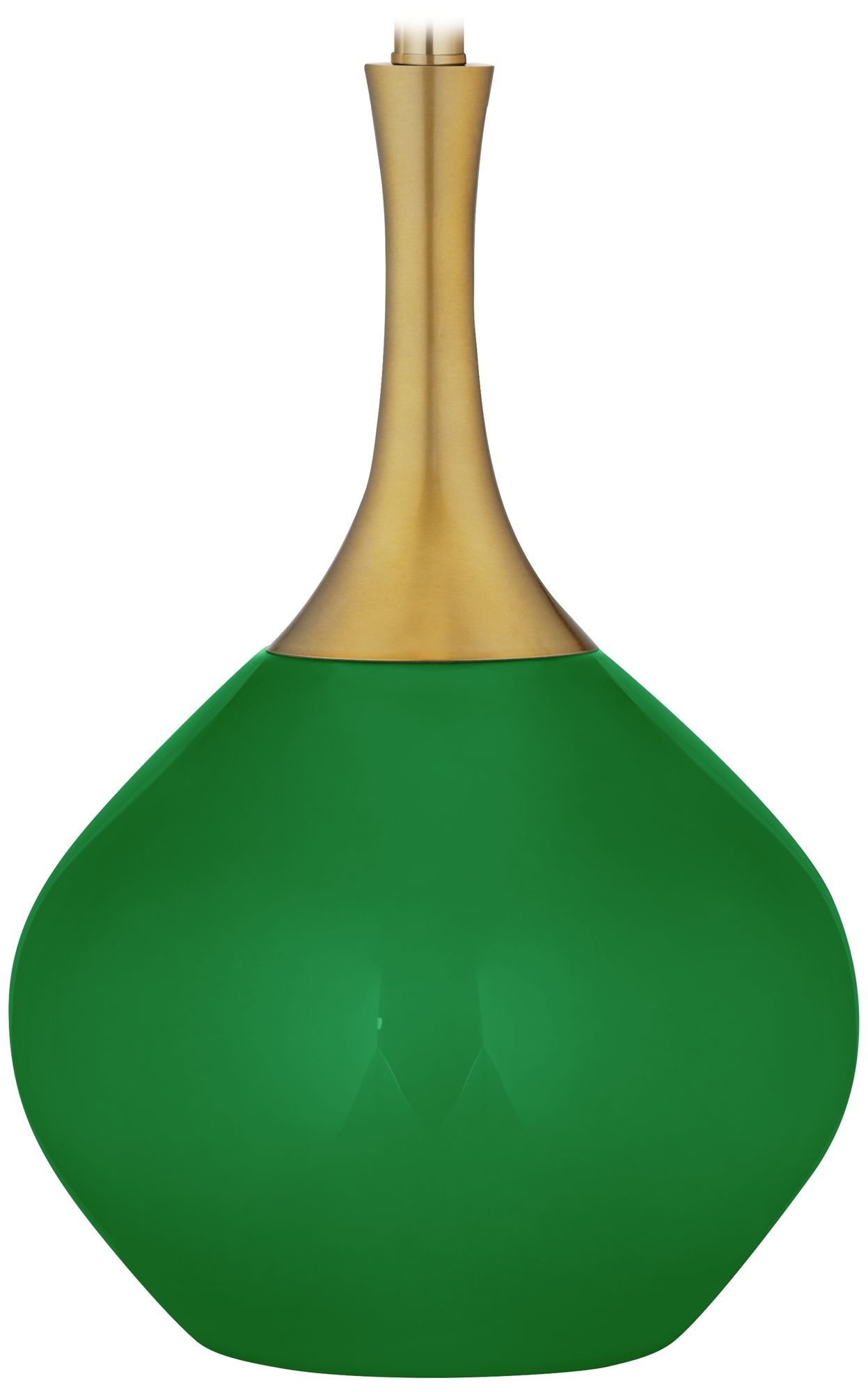 Color Plus Nickki Brass 30 1/2" High Modern Envy Green Table Lamp