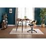 1_Woodford 41 1/4" Wide Graphite and Ashwood Writing Desk in scene