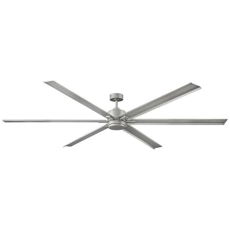 Image 3 99" Hinkley Indy Maxx Brushed Nickel Outdoor LED Smart Ceiling Fan more views