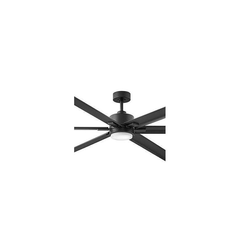 Image 3 99" Hinkley Indy Maxx Matte Black Outdoor LED Smart Ceiling Fan more views