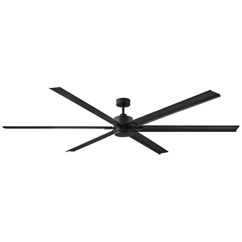 Image 5 99" Hinkley Indy Maxx Matte Black Outdoor LED Smart Ceiling Fan more views