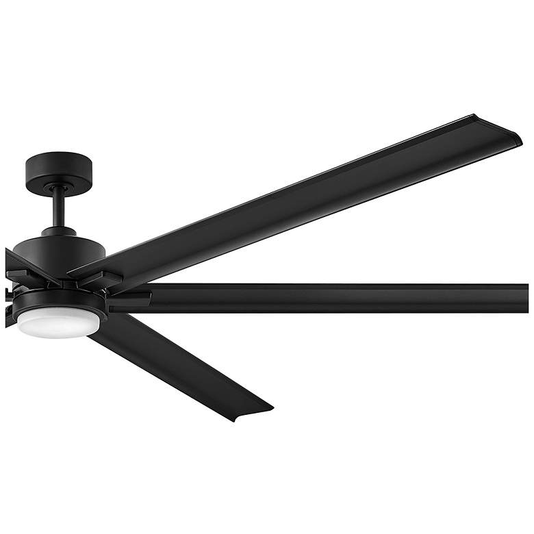 Image 6 99" Hinkley Indy Maxx Matte Black Outdoor LED Smart Ceiling Fan more views