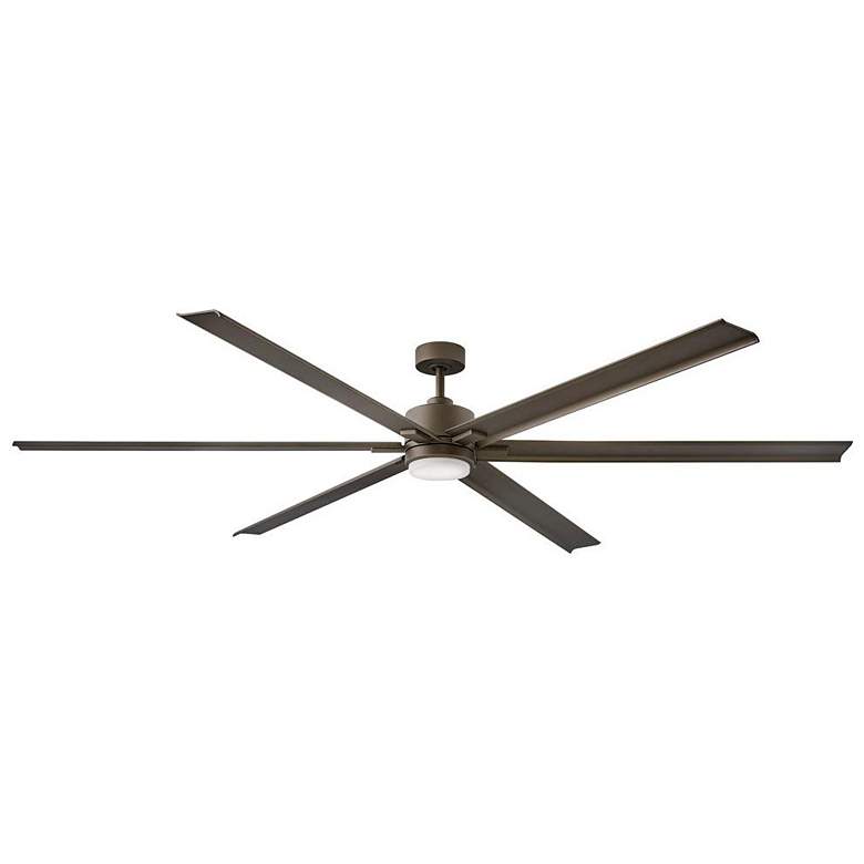 Image 1 99 inch Hinkley Indy Maxx Matte Bronze Finish LED Large Smart Ceiling Fan