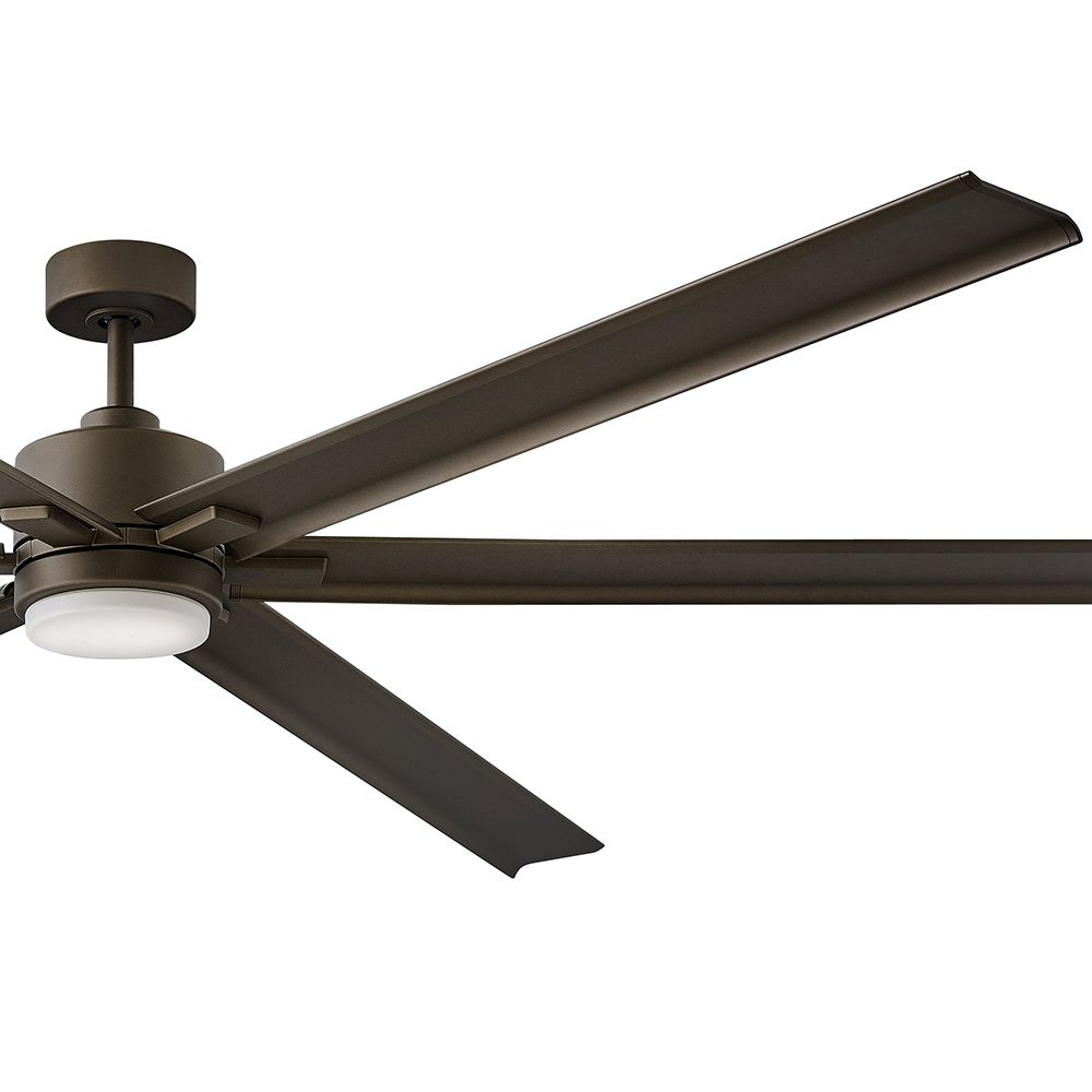 99" Hinkley Indy Maxx Matte Bronze Finish LED Large Smart Ceiling Fan
