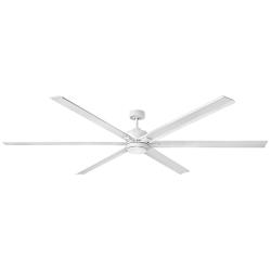 99&quot; Hinkley Indy Maxx Matte White Outdoor LED Smart Ceiling Fan