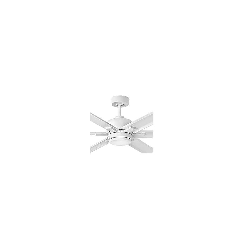 Image 2 99 inch Hinkley Indy Maxx Matte White Outdoor LED Smart Ceiling Fan more views