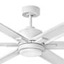 99" Hinkley Indy Maxx Matte White Outdoor LED Smart Ceiling Fan