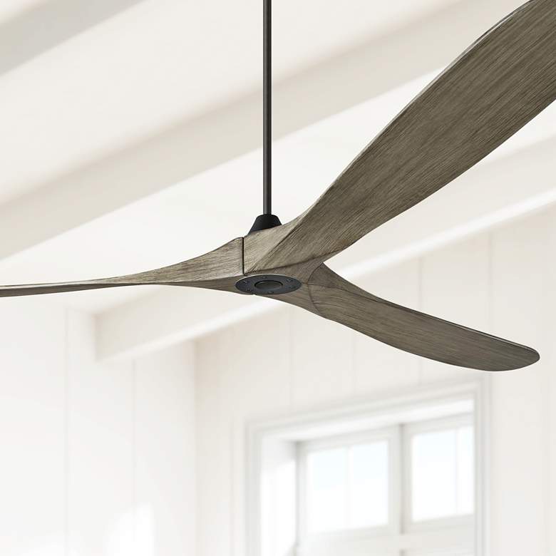 Image 1 99" Monte Carlo Maverick Grand Aged Pewter Damp Ceiling Fan