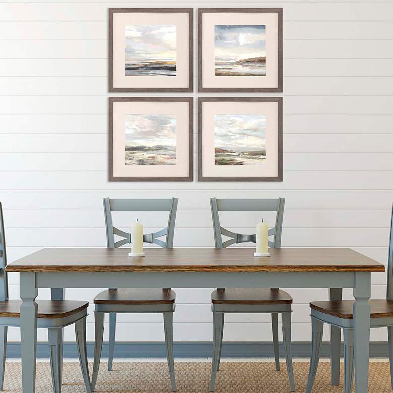Image 1 Tirwedd I 20" Square 4-Piece Giclee Framed Wall Art Set in scene