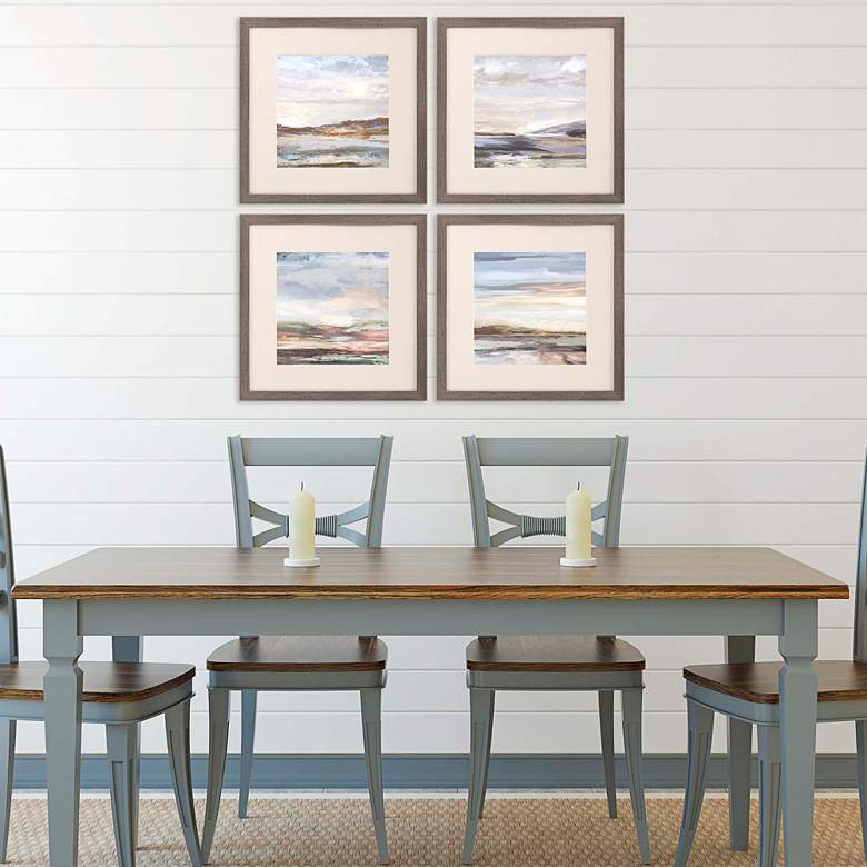 Image 1 Tirwedd II 20" Square 4-Piece Giclee Framed Wall Art Set in scene