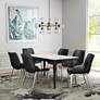 1_Zuo Magnus Black Faux Leather Dining Chairs Set of 2 in scene