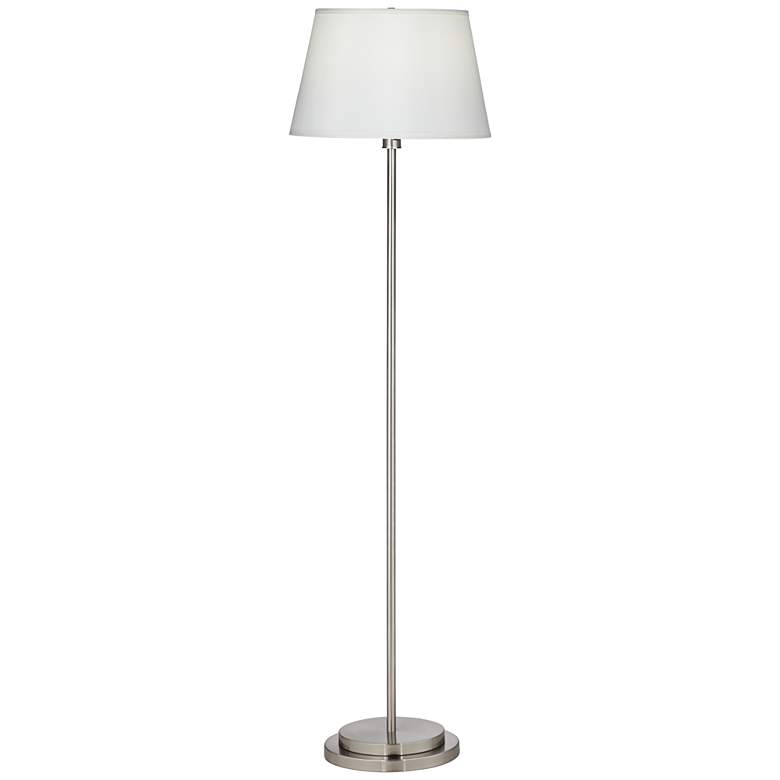 Image 1 9D397 - Brushed Nickel Metal Silver Harp Finish, Floor Lamp