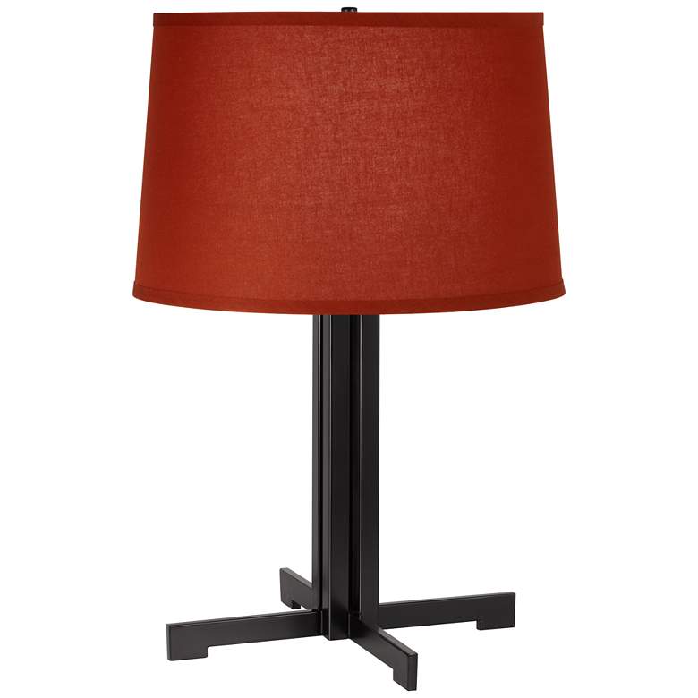 Image 1 9F251 - Paprika and Espresso Black Finish Table Lamp