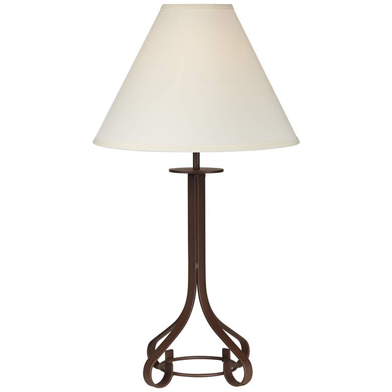 Image 1 9F310 - Dark Rust Finish Table Lamp