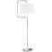 9G425 - Polished Chrome Metal Shapely Floor Lamp