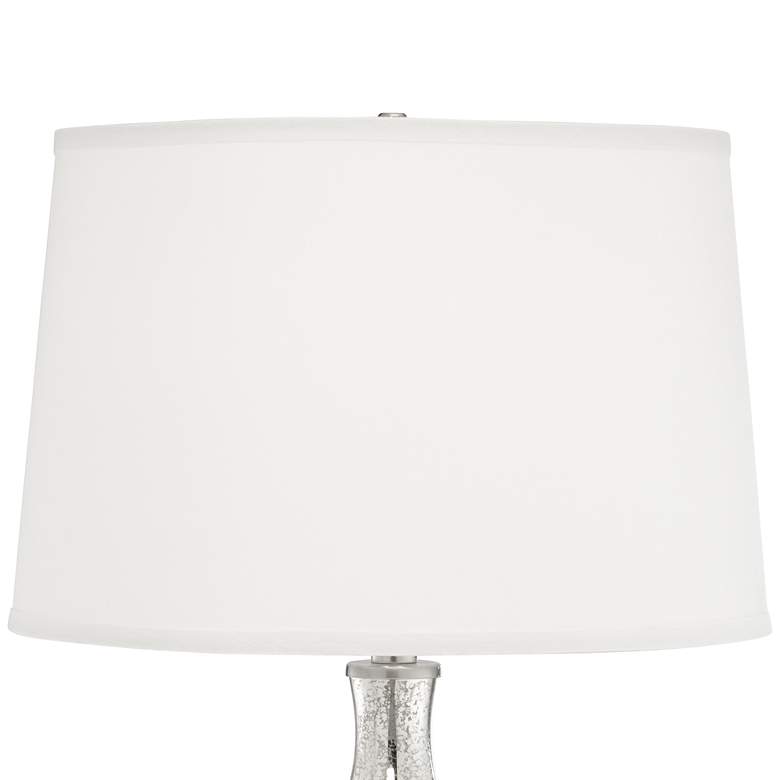 Image 2 9G588 - Brushed Nickel Glass Table Lamp w/ Workstation more views
