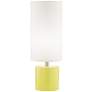 9G617 - Yellow Ceramic and Metal Accent Table Lamp