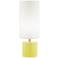 9G617 - Yellow Ceramic and Metal Accent Table Lamp