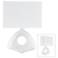 9G655 - Gloss White Metal Plate Wall Sconce