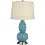 9G795 - Fresh Water Blue Glass 1-Light Table Lamp