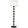 9G932 - Matte Black Finish Twist Pole Floor Lamp