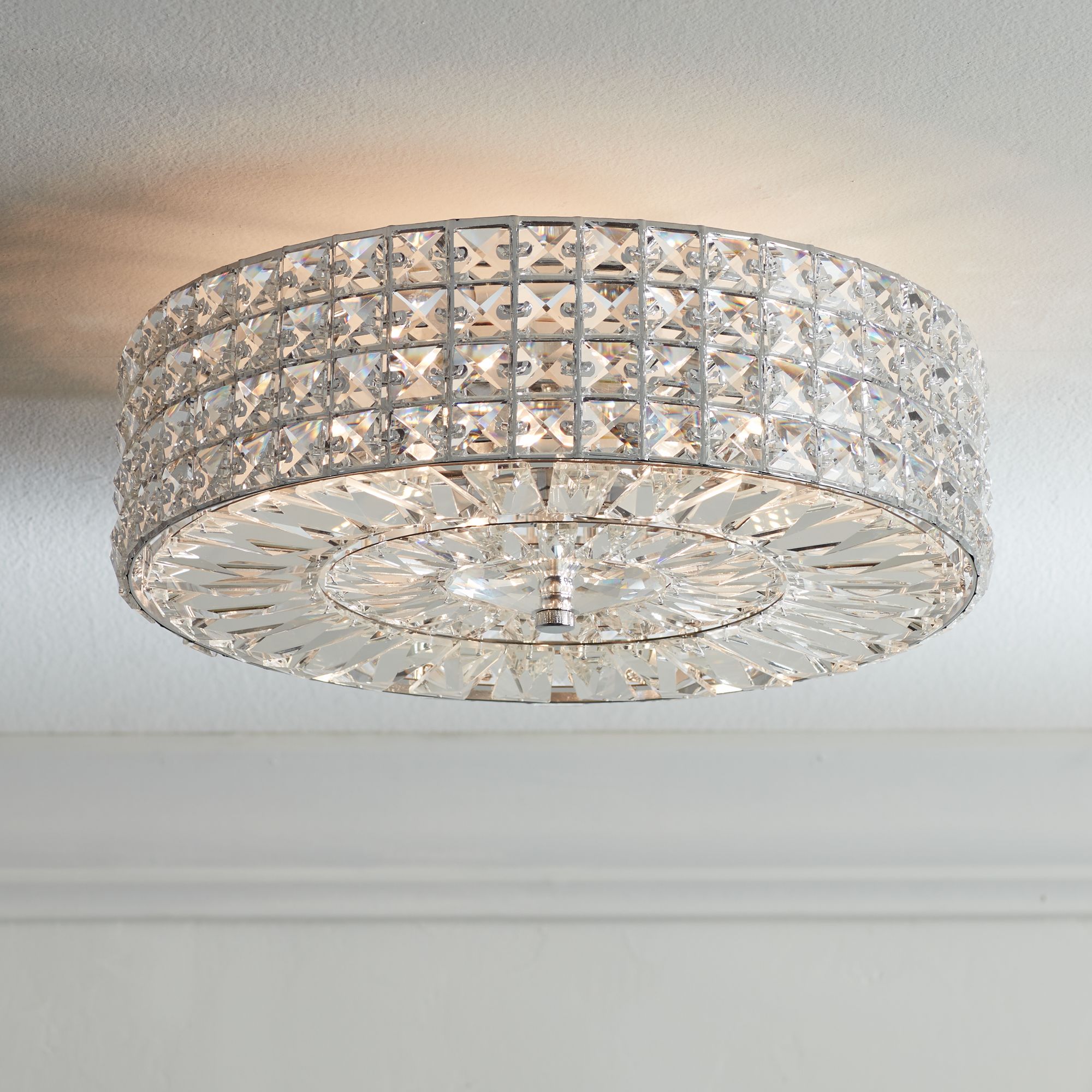 Crystal Flush Mount Lighting Lamps Plus
