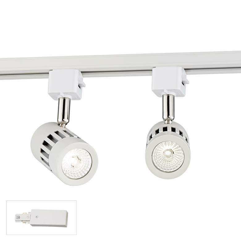 Image 1 9M125 - 2 feet White LED Track Light with 2 Heads