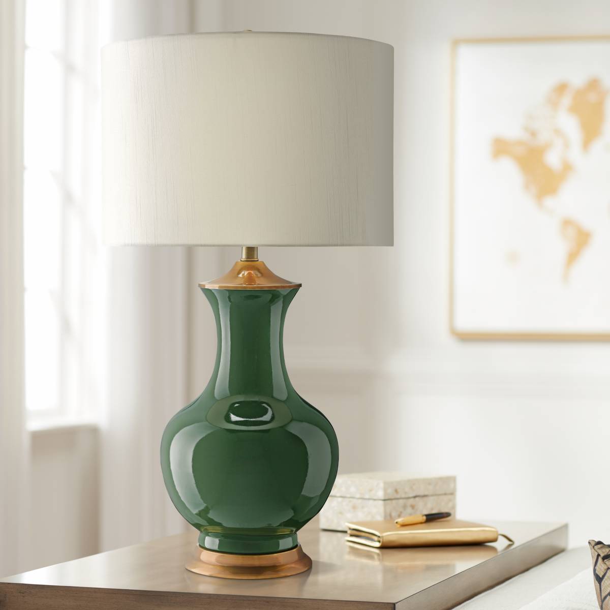 Green, 31 In. - 35 In., Table Lamps | Lamps Plus