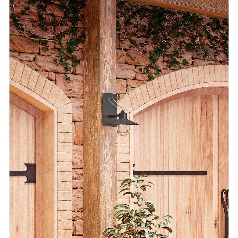 Image 1 Maxim Civic 17" High Architectural Bronze LED Outdoor Wall Light in scene