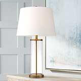 Ripley Gold Table Lamp 2x122 Lamps Plus Gl And Gold Cylinder Fillable Table Lamp