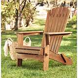 Monterey Natural Folding Adirondack Chair