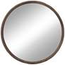 1_A and B Home Thayne Natural Wood 27 1/2" Round Wall Mirror