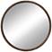 A and B Home Thayne Natural Wood 27 1/2" Round Wall Mirror
